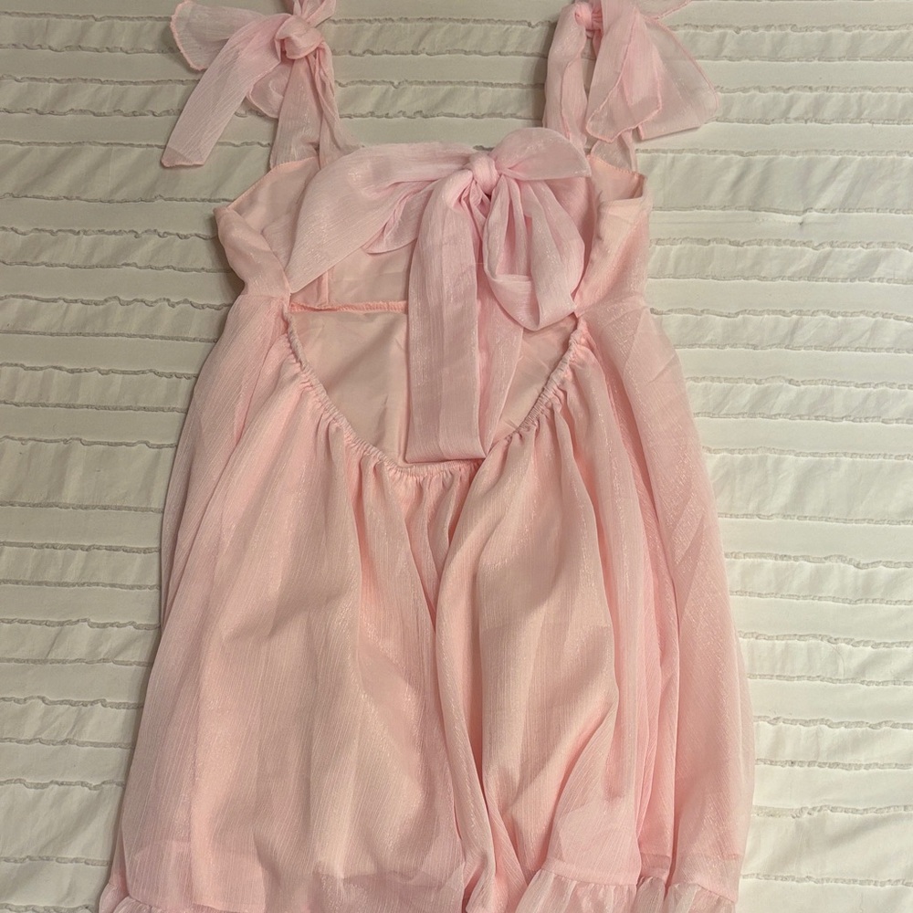 Pink Ruffle Dress - Picture 4 of 4